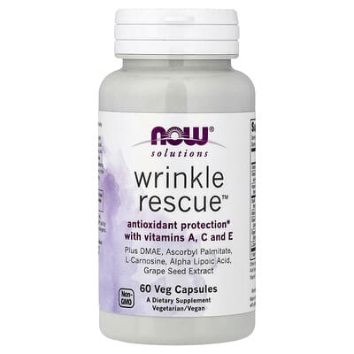 Solutions, Wrinkle Rescue™, 60 вегетарианских капсул