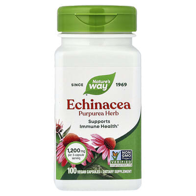 Эхинацея Purpurea, 100 веганских капсул (0.4 mg на капсулу)