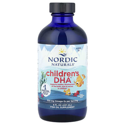 Детский DHA™, от 1 года, клубничный вкус, 8 fl oz (237 ml)