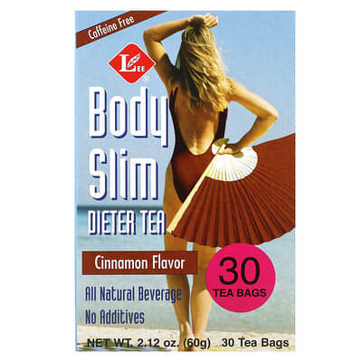Uncle Lee's Tea Body Slim Dieter Tea, Cinnamon, без кофеина, 30 Tea Bags, 2.12 oz (60 g)