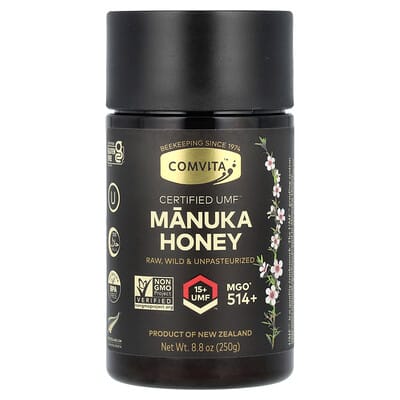 Мед Манука, UMF™ 15+, MGO 514+, 8.8 oz (250 g)