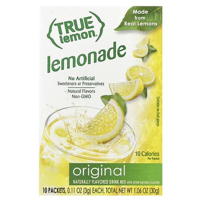True Lemon® Лимонад в пакетиках, 10 шт, 3 g каждый
