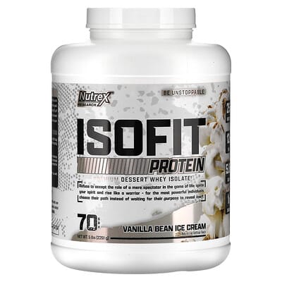 IsoFit Protein, Vanilla Bean Ice Cream, 5 lb (2,261 g)