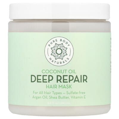 Маска для волос Coconut Oil Deep Repair, 8.8 fl oz (260 ml)