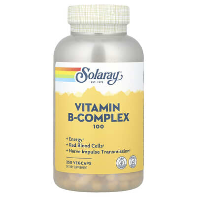 Vitamin B-Complex 100, 250 веганских капсул
