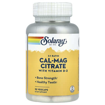 Cal-Mag Citrate with Vitamin D-2, 90 VegCaps