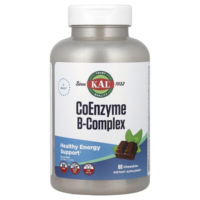 Coenzyme B-Complex, Cocoa Mint, 60 Chewables
