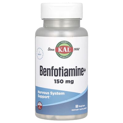 Benfotiamine+, 60 вегетарианских капсул