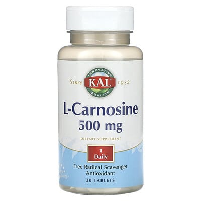KAL L-Carnosine, 500 mg, 30 таблеток