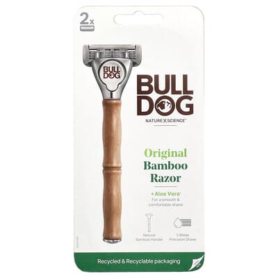Original Bamboo бритва, 1 бритва, 2 картриджа
