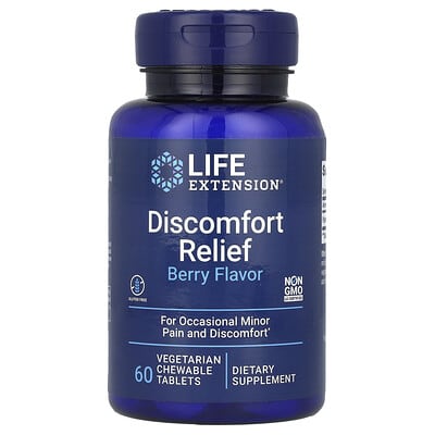 Discomfort Relief, Berry, 60 Vegetarian Chewable Tablets (600 mg per Tablet)