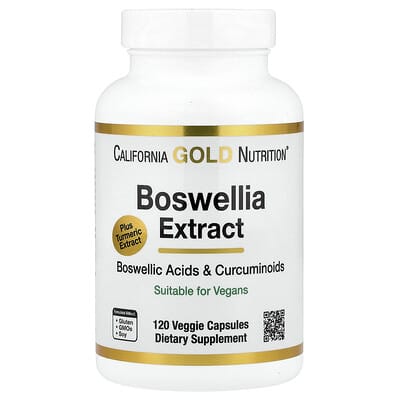 Boswellia Extract, Turmeric Curcumin Complex with Turmeric Extract and Turmeric Powder, 120 Veggie Capsules