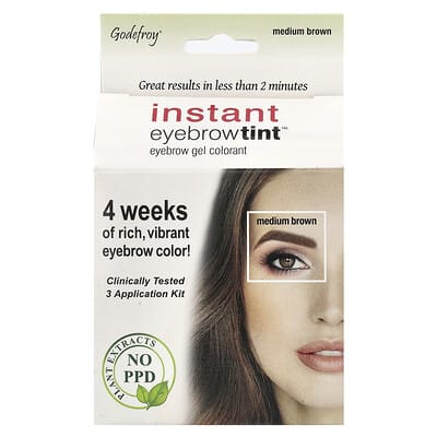 Instant Eyebrow Tint™, Medium Brown, 3 Application Kit
