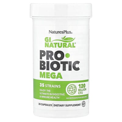 GI Natural® Probiotic Mega, 120 Billion CFU, 30 капсул