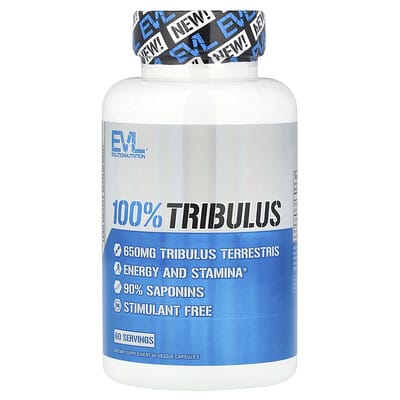 100% Tribulus, 650 mg, 60 вегетарианских капсул