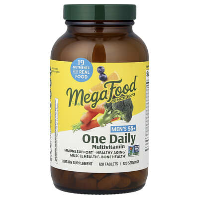 Мультивитамины MegaFood 55+ One Daily, 120 таблеток