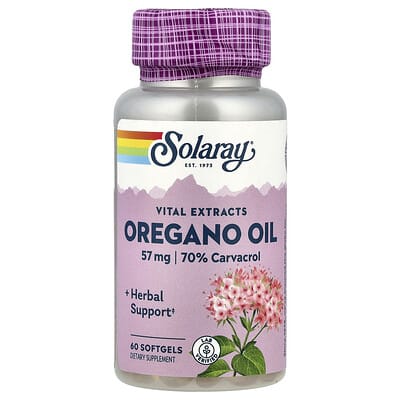 Vital Extracts, Oregano Oil, 57 mg, 60 Softgels