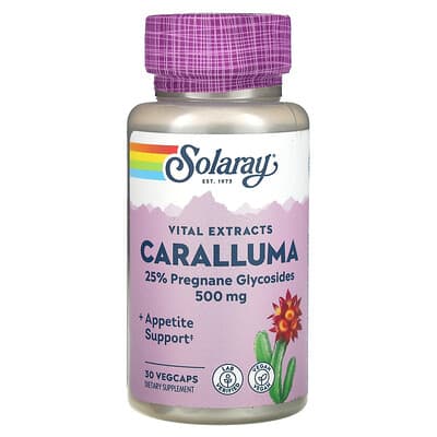 Vital Extracts, Caralluma, 500 mg, 30 вегетарианских капсул