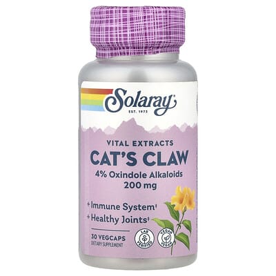 Vital Extracts, Cat's Claw, 30 вегетарианских капсул