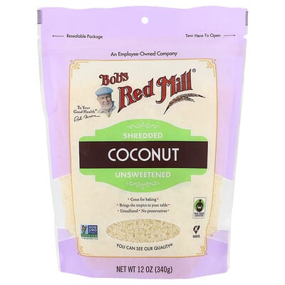 Shredded Coconut, Unsweetened, 12 oz (340 g)