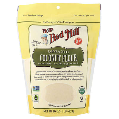 Bob's Red Mill Organic Coconut Flour без глютена, 16 oz (453 g)