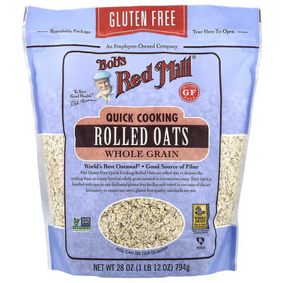 Quick Cooking Rolled Oats, Whole Grain, 28 oz (794 g)