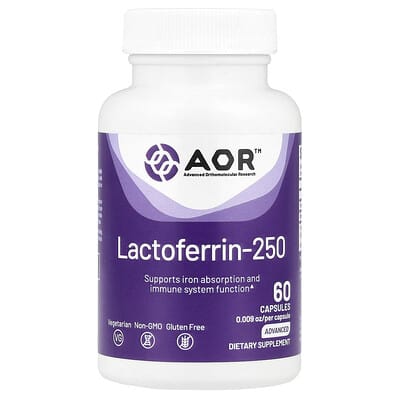 Lactoferrin-250, 250 mg, 60 капсул
