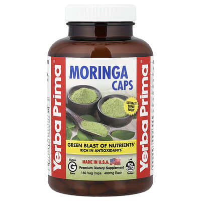 Moringa Caps, 180 Veg Caps