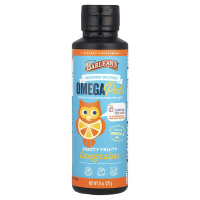 Детские добавки Omega Pals, Hooty Fruity Tangerine, 8 oz (227 g)