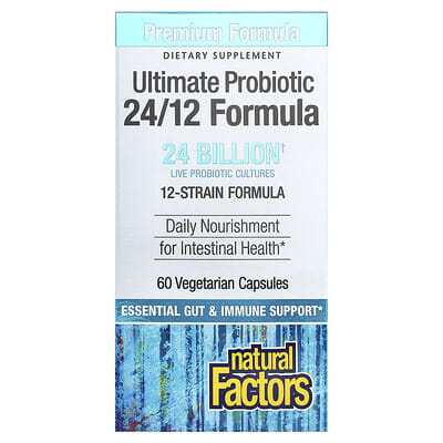 Пробиотик Ultimate 24/12 Formula, 60 вегетарианских капсул