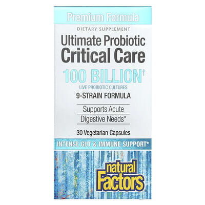 Ультимативный пробиотик Ultimate Probiotic, Critical Care, 100 миллиардов КОЕ, 30 вегетарианских капсул