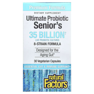 Ultimate Probiotic для пожилых людей, 30 вегетарианских капсул