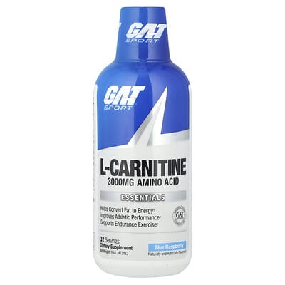 Спортивная добавка L-Carnitine, Blue Raspberry, 16 oz (473 ml)