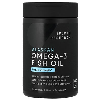 Рыбий жир Alaskan Omega-3, 90 мягких капсул