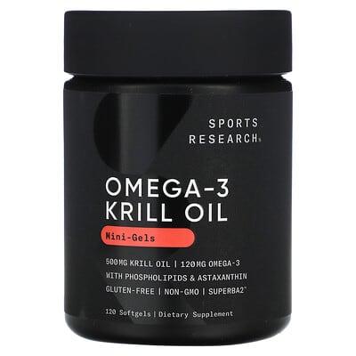 Omega-3 Krill Oil Mini-Gels, 120 мягких капсул