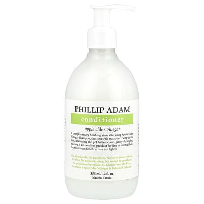 Phillip Adam кондиционер с яблочным уксусом, 12 fl oz (355 ml)