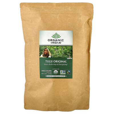 Organic India листовой чай Tulsi Original, без кофеина, 16 oz (454 g)