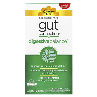 Gut Connection® Digestive Balance™, 60 веганских капсул