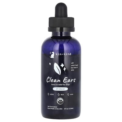 Средство для ушей Clean Ears для собак, 4 fl oz (118 ml)