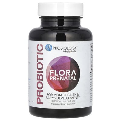 Пробиотик Flora Prenatal, 20 Billion Live Cultures, 30 Capsules