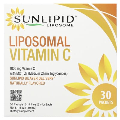 Liposome, Liposomal Vitamin C with MCT Oil, 30 Packets, 0.17 fl oz (5 ml) Each