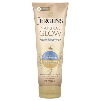 Natural Glow, Firming Daily Moisturizer, Sunless Tanner, Fair to Medium,  7.5 fl oz (221 ml)