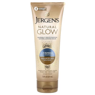 Увлажняющий ежедневный крем для тела Natural Glow, от среднего до глубокого тона, 7.5 fl oz (221 ml)