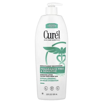 Увлажняющий лосьон для сухой кожи лица и тела, без отдушек, 20 fl oz (591 ml)