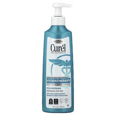 Hydratherapy, Wet Skin Moisturizer, Itch Defense, Fragrance Free, 12 fl oz (354 ml)