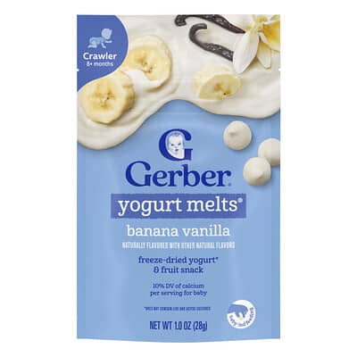 Yogurt Melts®, 8+ Months, Banana Vanilla, 1 oz (28 g)