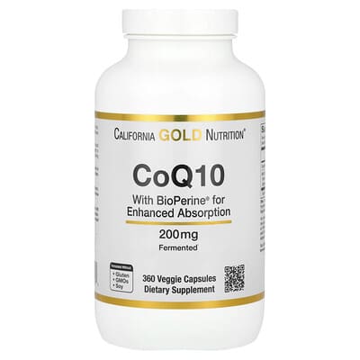 CoQ10 с Bioperine® и экстрактом черного перца, 360 вегетарианских капсул