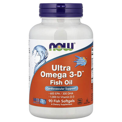 Ultra Omega 3-D™ Рыбий жир, 90 мягких капсул