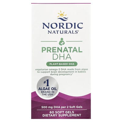 Пренатальный DHA, 60 мягких капсул (250 mg на капсулу)