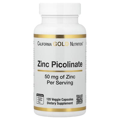 Zinc Picolinate, 50 mg, 120 Veggie Capsules